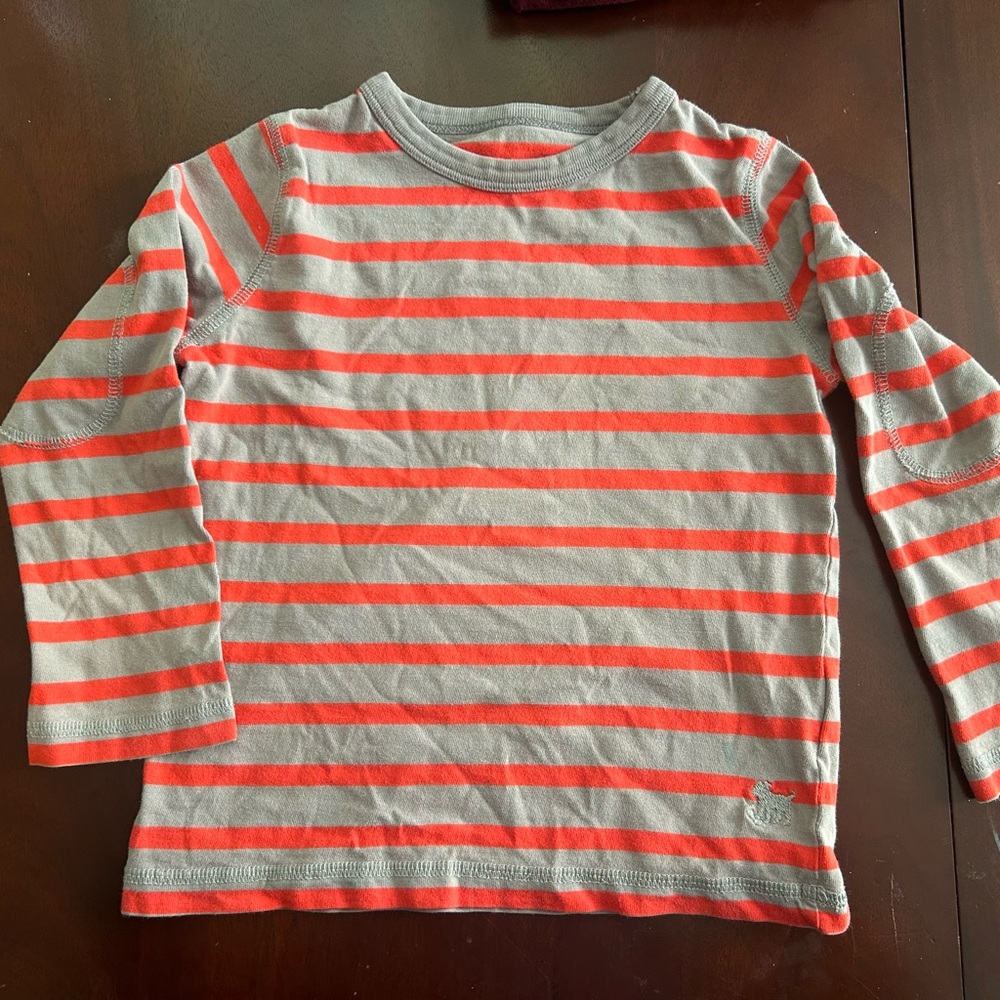 Mini Boden size 3-4 boys striped longsleeve shirt